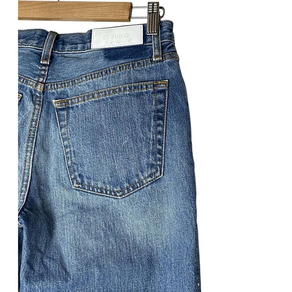 RE/DONE Straight Jeans Womens 24 (28x29) Blue Button Fly Denim Classic - Picture 7 of 9